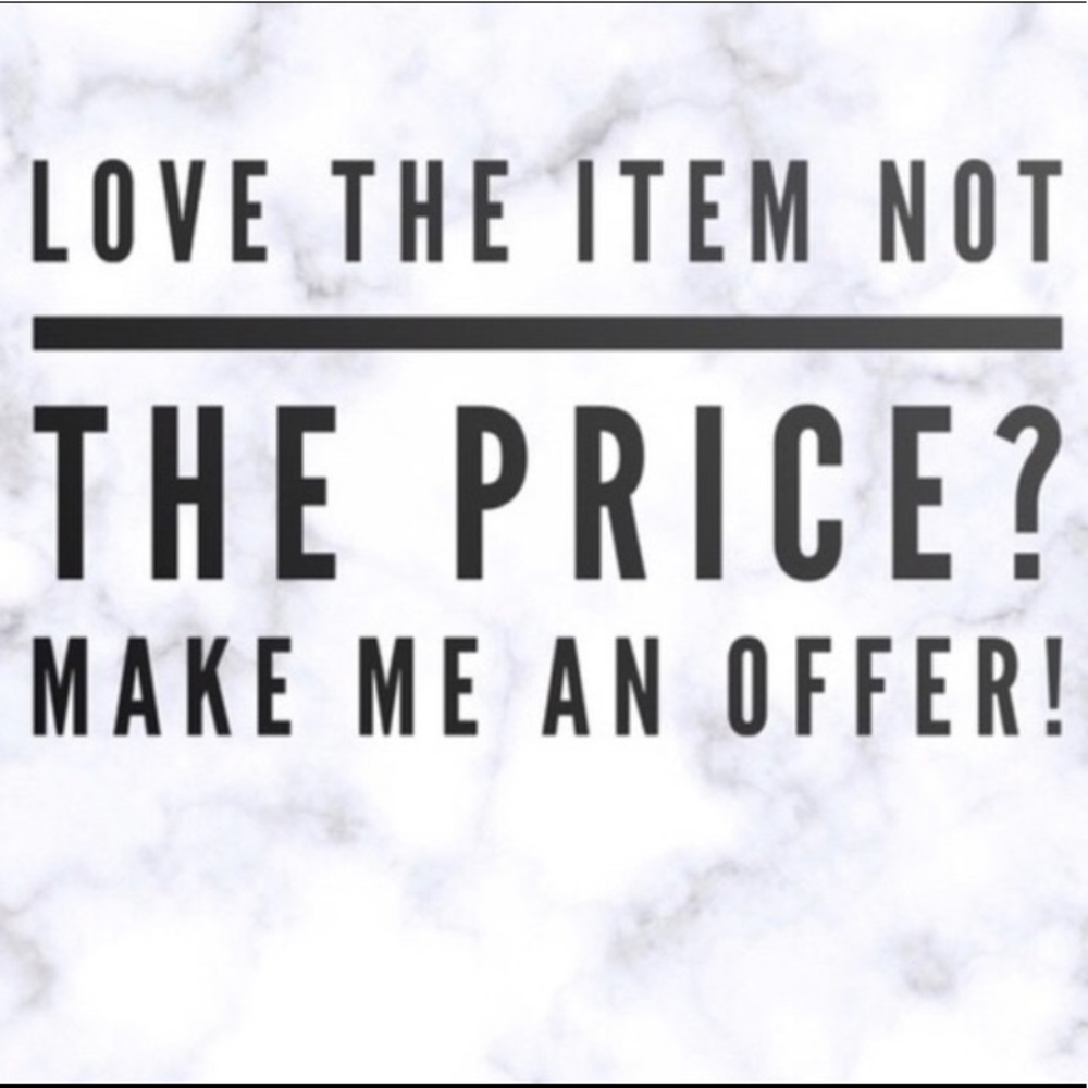 Like the item but not the price? Make me an offer!